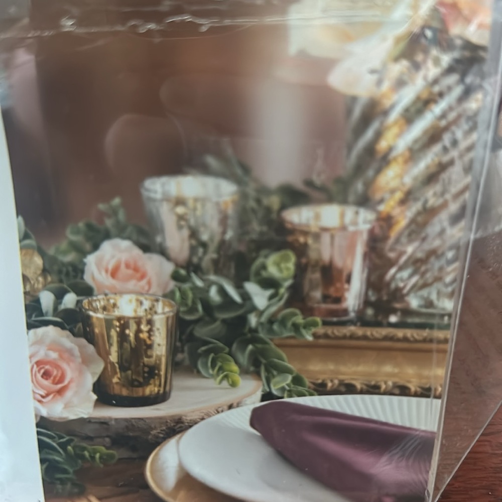 David Tutera Bougie Votive 18 pc in Rose Mercury Gold - Picture 3 of 5